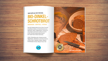 Werbeagentur M&W - Gestaltung und Produktion BIO-Brotflyer Landbäckerei Kerscher