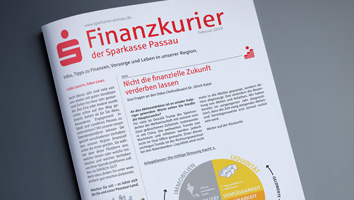 Sparkasse Finanzkurier 2019 - M&W Werbeagentur Eging/Passau