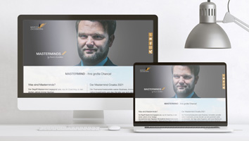 Landingpage Masterminds by Marco Zachskorn - M&W Werbeagentur Eging/Passau