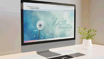 Design und Programmierung Website Bestattungsunternehmen Kinateder - M&W Werbeagentur Eging/Passau