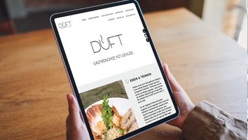 Design und Programmierung Website Cafe Duft - M&W Werbeagentur Eging/Passau